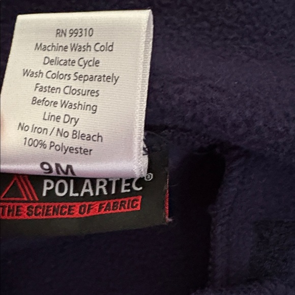 Widgeon Polartec cozy HOODED FLEECE JACKET IN NAVY - Picture 8 of 8
